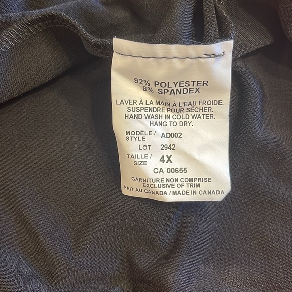 4X Addition Elle black stretchy high-low maxi halter dress with sparkly detail - Picture 6 of 6